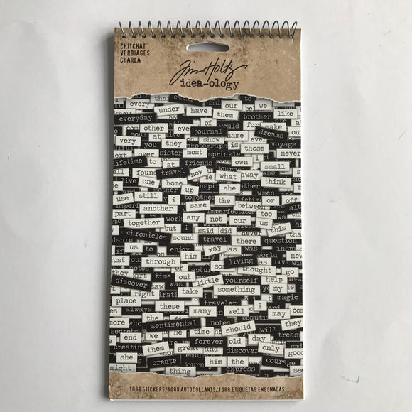 Tim Holtz idea-ology chitchat 1088 Word stickers TH92998