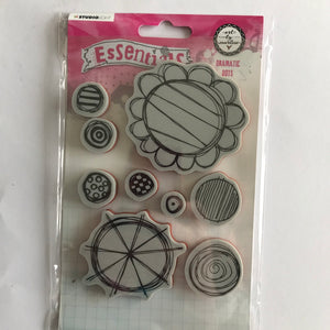 Art by Marlene Essentials DRAMATIC DOTS  Rubber cling stamp set