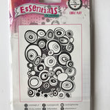 Art by Marlene Essentials CIRCLE PLAY Rubber cling stamp set